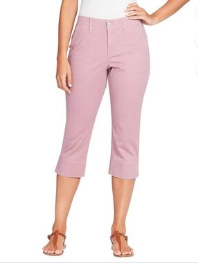 Gloria Vanderbilt Dusty Rose Cropped Capris